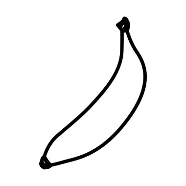 İzole muz meyve tasarım