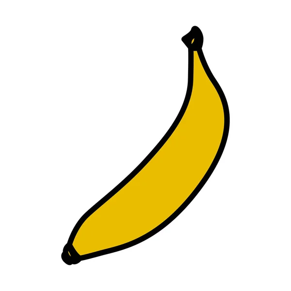 Geïsoleerde bananen fruit ontwerp — Stockvector