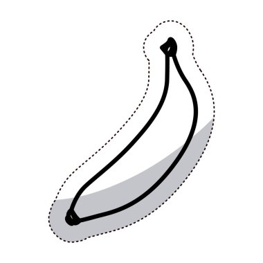İzole muz meyve tasarım