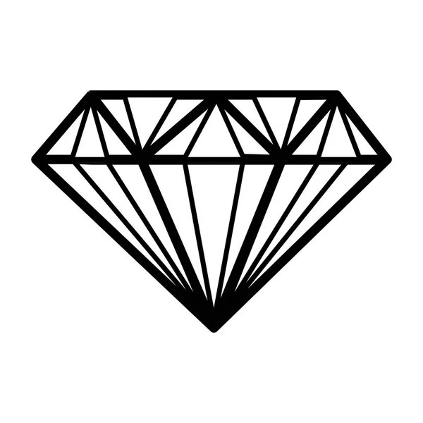 Isoliertes Diamantdesign — Stockvektor