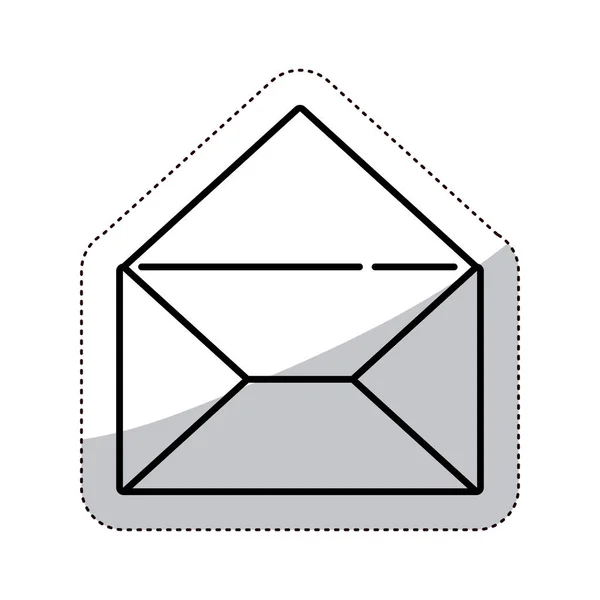 Geïsoleerde e-mail envelopontwerp — Stockvector