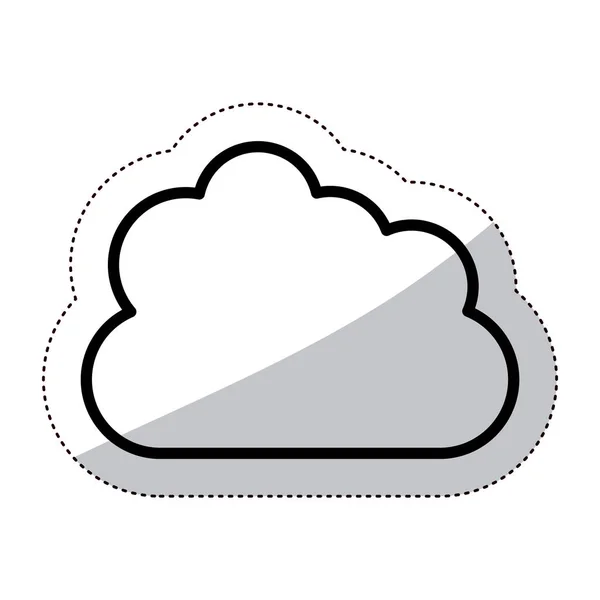 고립 된 구름 디자인 — 스톡 벡터