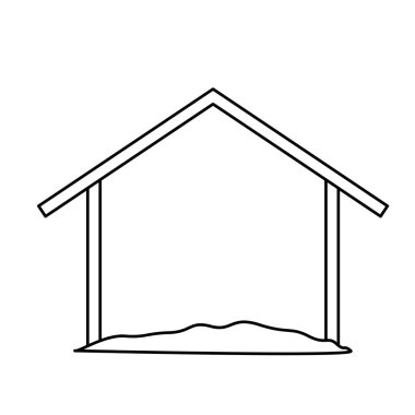 İzole kutsal evi tasarım