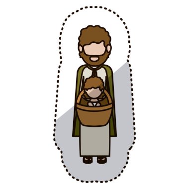 İzole joseph ve İsa'nın tasarım bebek