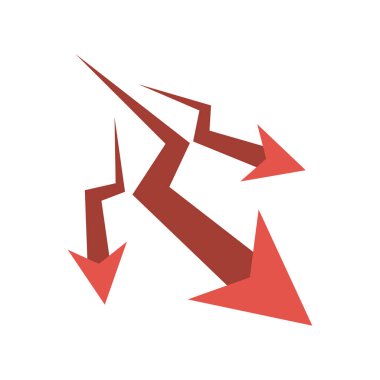 İzole azalma ok tasarım