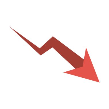 İzole azalma ok tasarım