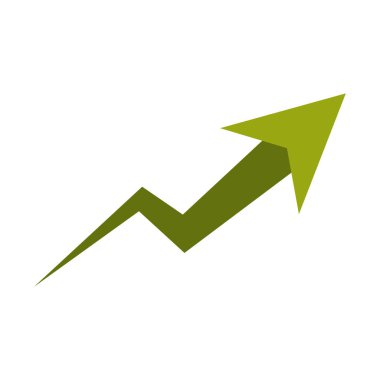 İzole artış ok tasarım