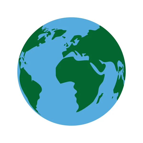 孤立的地球球体设计 — 图库矢量图片