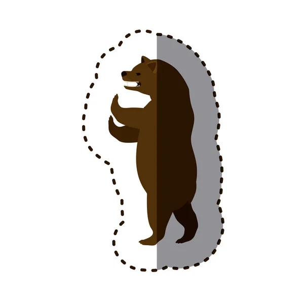 Diseño animal de oso aislado — Vector de stock