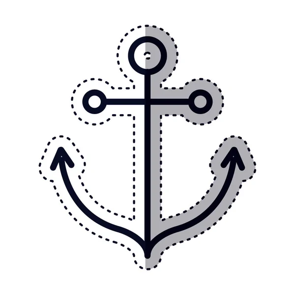 Geïsoleerde anker ontwerp — Stockvector