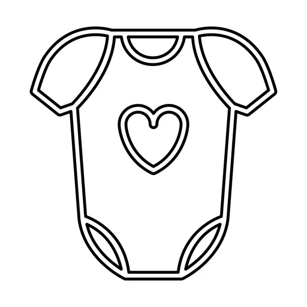 赤ちゃんの布のデザインを分離 — ストックベクタ