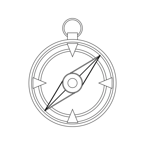 Изолированный компас — стоковый вектор