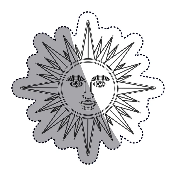 Isolierte Sonne Cartoon-Design — Stockvektor