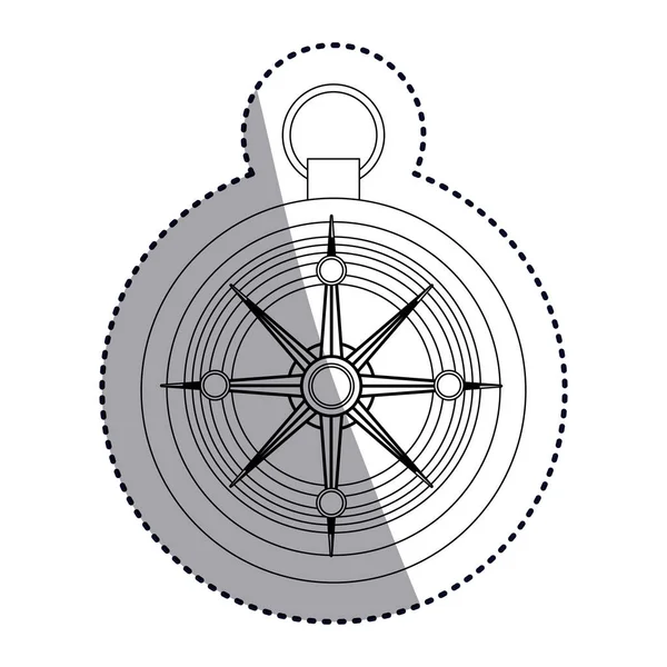 Isolerade kompass design — Stock vektor