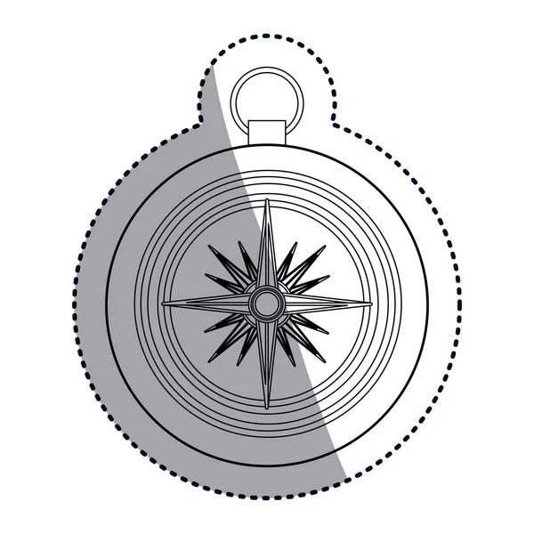 Isoliertes Kompassdesign — Stockvektor