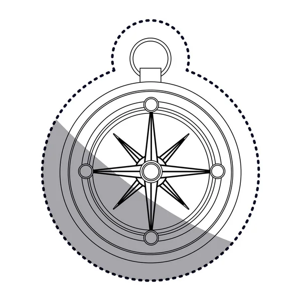 Geïsoleerde kompas ontwerp — Stockvector