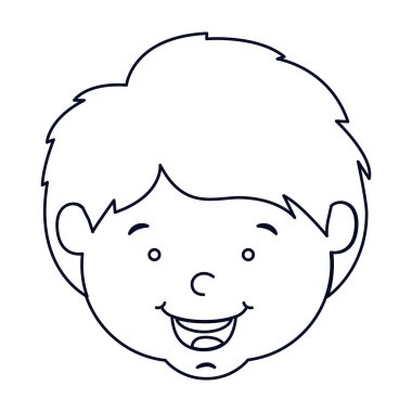 İzole çocuk karikatür tasarım