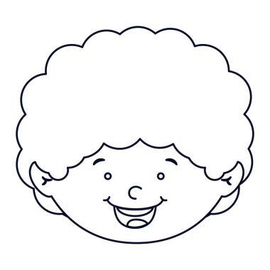 İzole çocuk karikatür tasarım