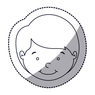 İzole çocuk karikatür tasarım