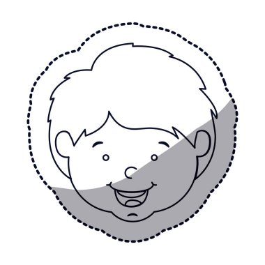 İzole çocuk karikatür tasarım