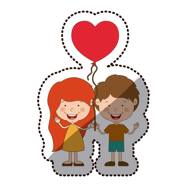 Isolated boy and girl cartoon design — Stock Vector