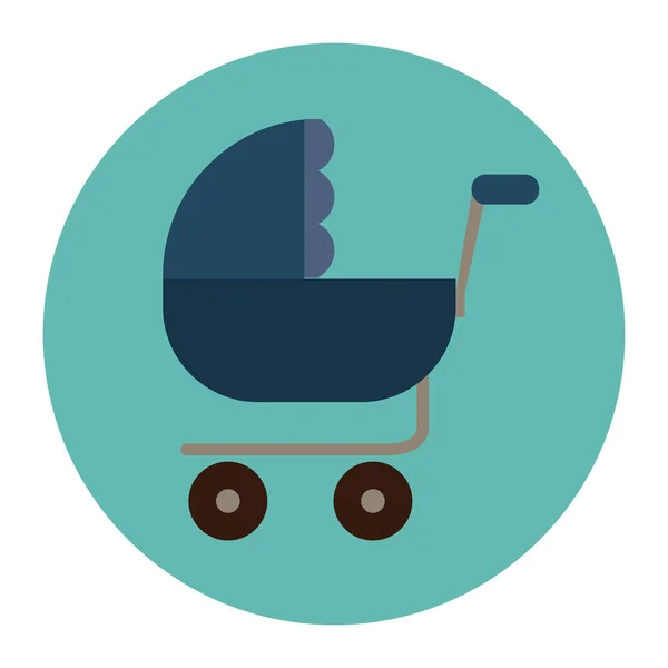 Diseño de cochecito de bebé aislado — Archivo Imágenes Vectoriales