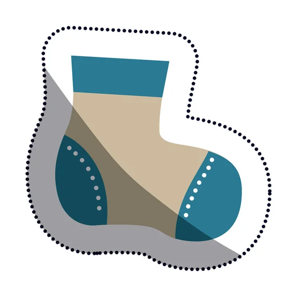 Conception de chaussettes isolées pour bébé — Image vectorielle