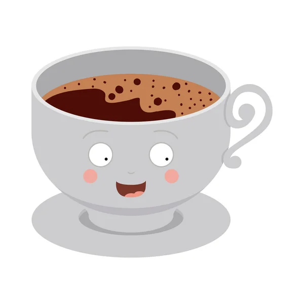 Samostatný návrh šálek kávy — Stockový vektor