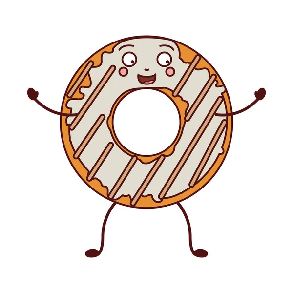 격리 된 도넛 장식 디자인 — 스톡 벡터