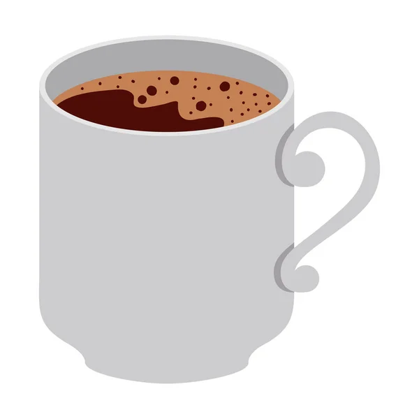 Diseño de taza de café aislado — Vector de stock