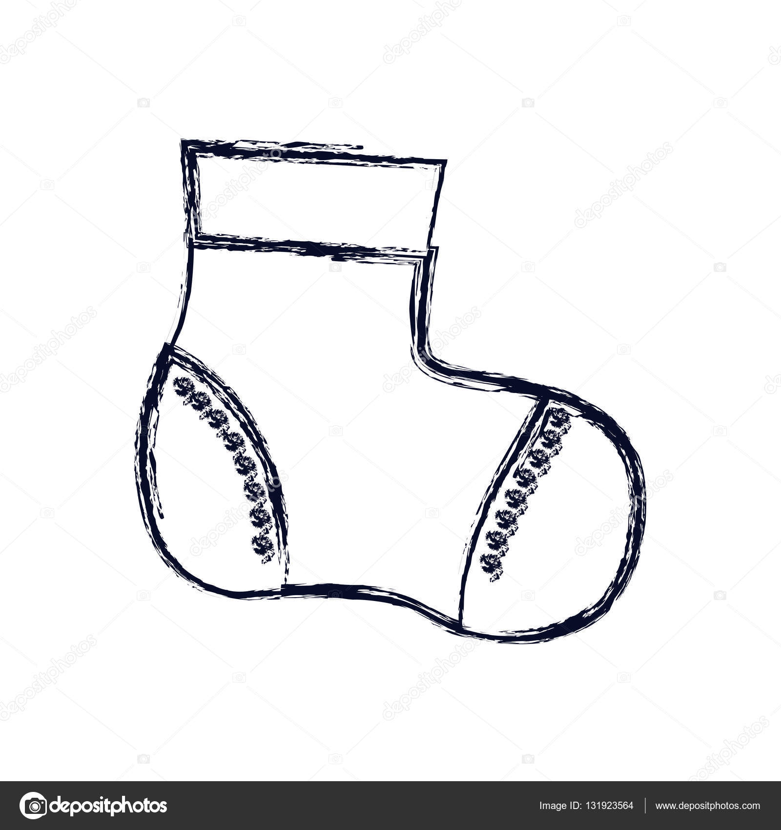 Isolated baby sock design Stock Vector Image by ©grgroupstock 131923564
