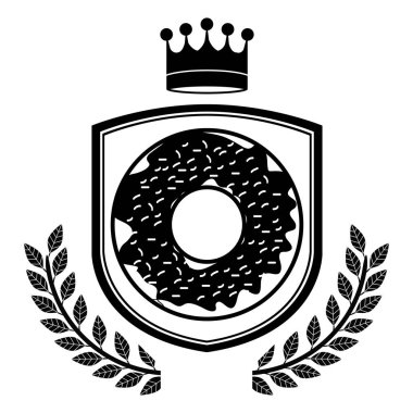 İzole bir şekilde dekore edilmiş çörek