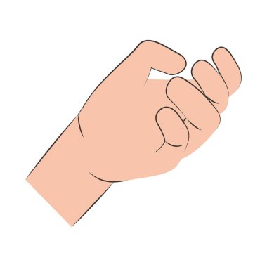 İzole insan el tasarım