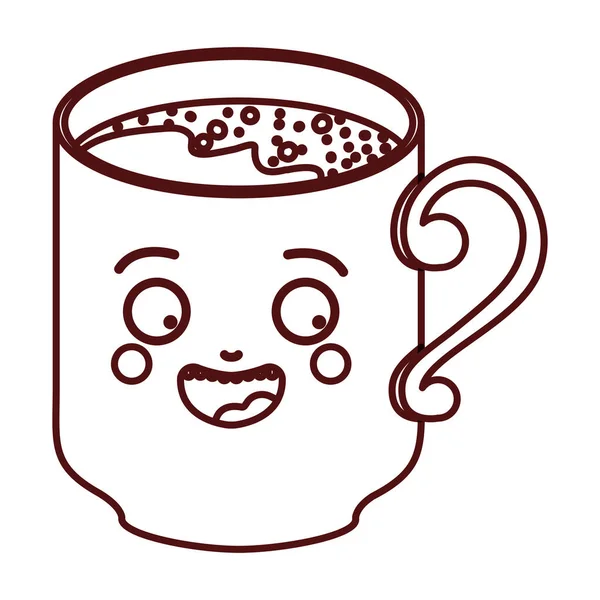 Geïsoleerde koffie mok ontwerp — Stockvector