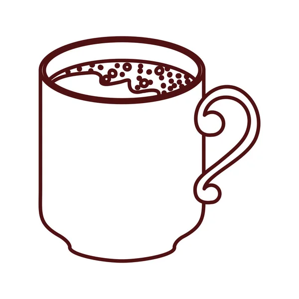 Geïsoleerde koffie mok ontwerp — Stockvector