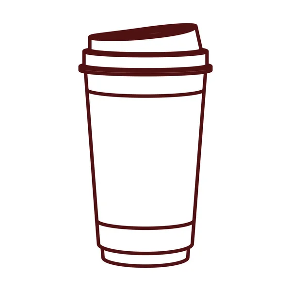 Изолированный дизайн кружки кофе — стоковый вектор