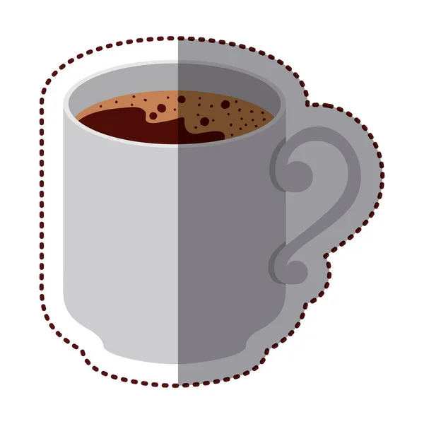 Diseño de taza de café aislado — Vector de stock