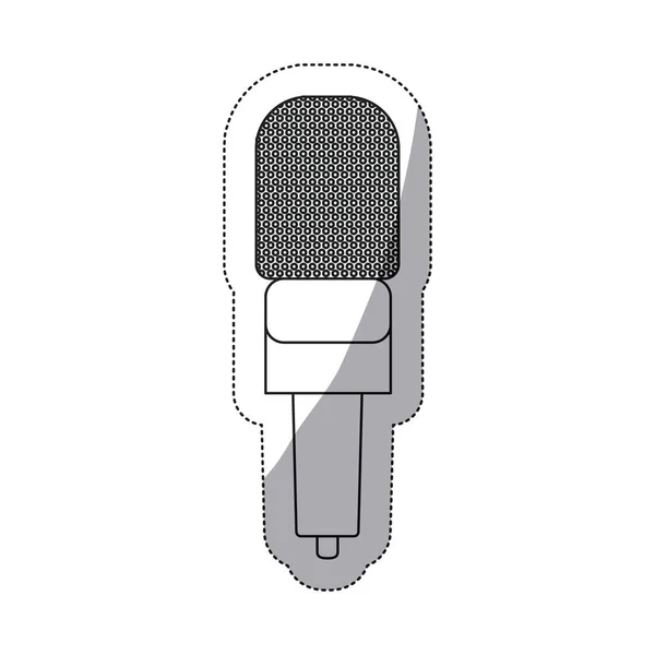 Projeto isolado do dispositivo do microfone —  Vetores de Stock