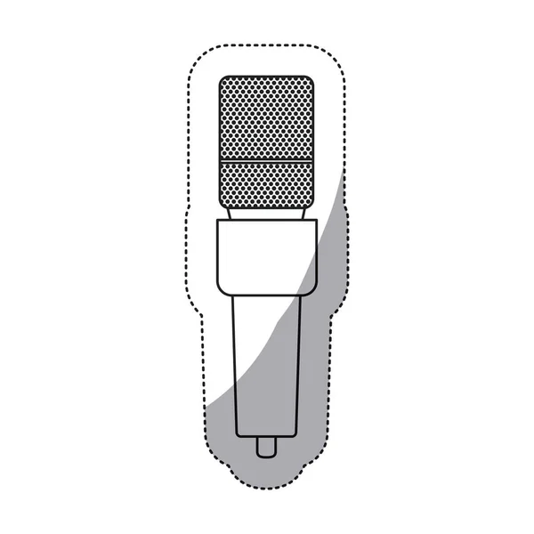 Projeto isolado do dispositivo do microfone —  Vetores de Stock