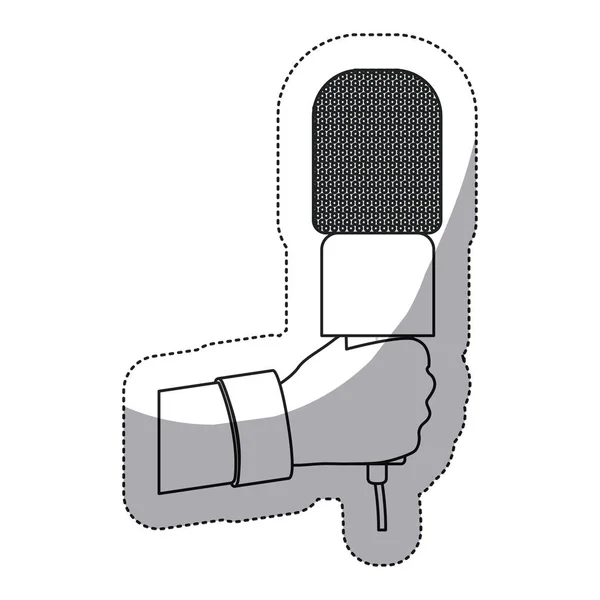 Conception de microphone isolé — Image vectorielle