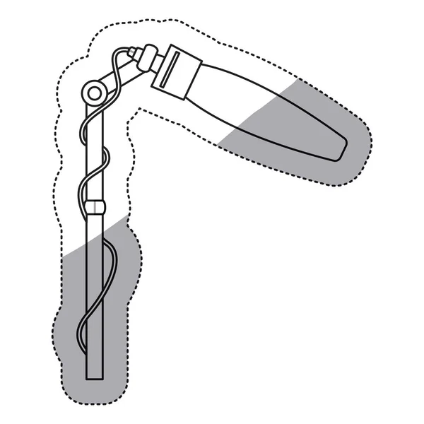 Дизайн ізольованого пристрою для мікрофона — стоковий вектор