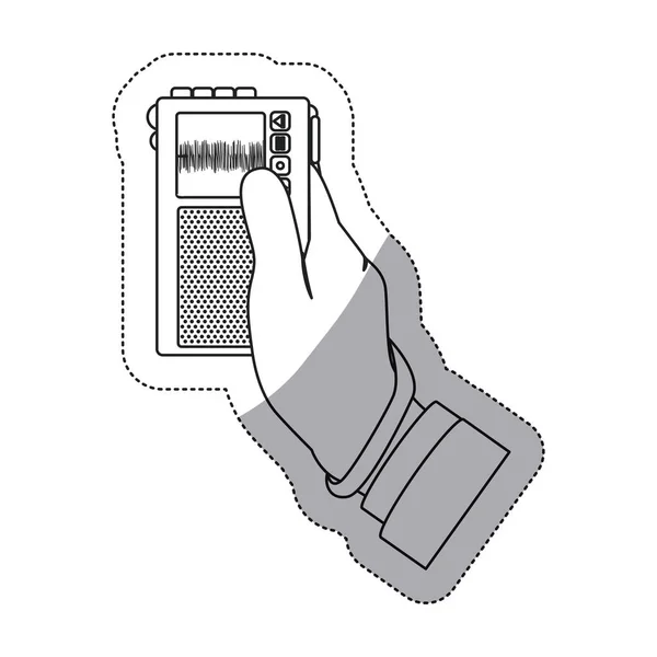 Isolated recorder device design — Stock Vector