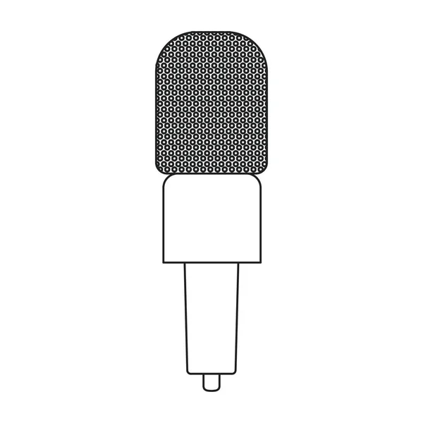 Projeto isolado do dispositivo do microfone — Vetor de Stock