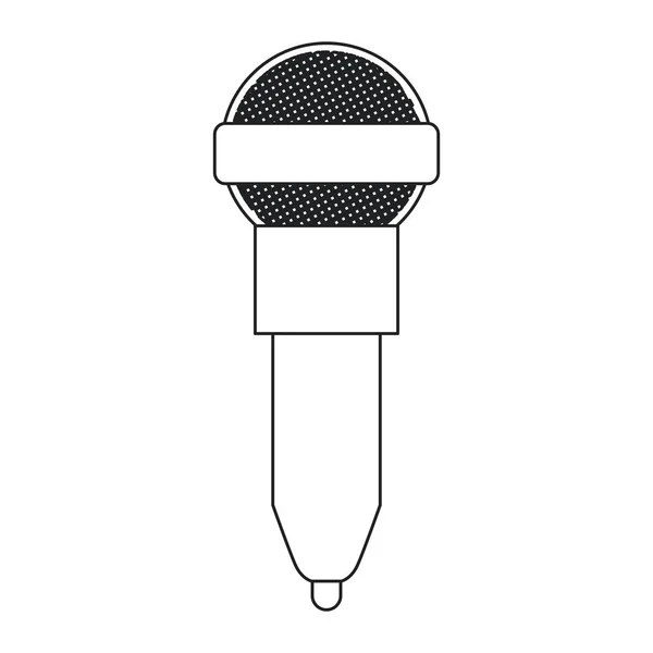 Conception de microphone isolé — Image vectorielle