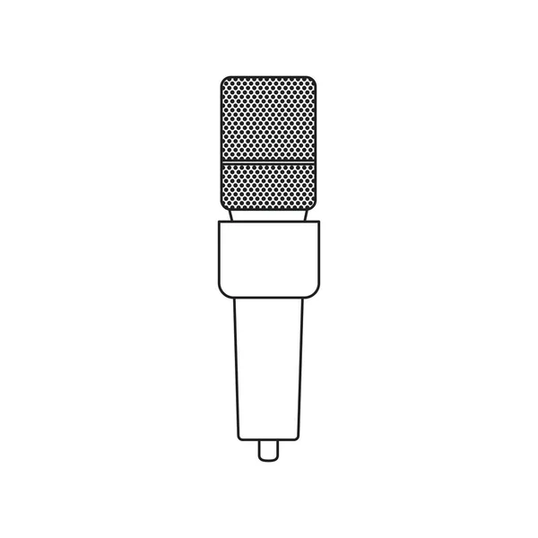 Projeto isolado do dispositivo do microfone — Vetor de Stock