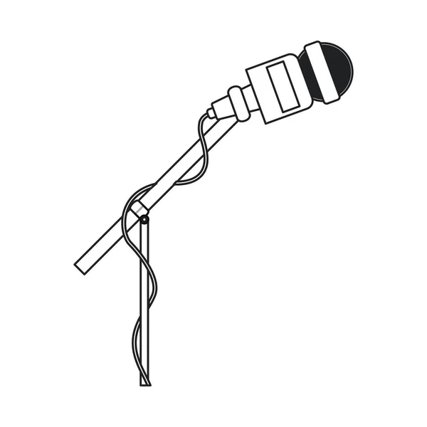 Isolerade mikrofonen enheten design — Stock vektor