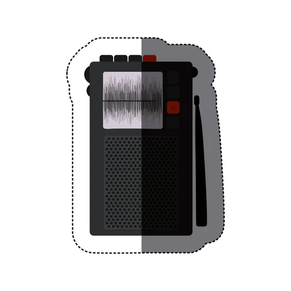 孤立したレコーダー デバイス設計 — ストックベクタ