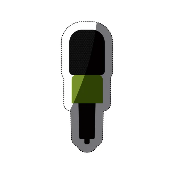 İzole mikrofon cihazlı tasarım — Stok Vektör