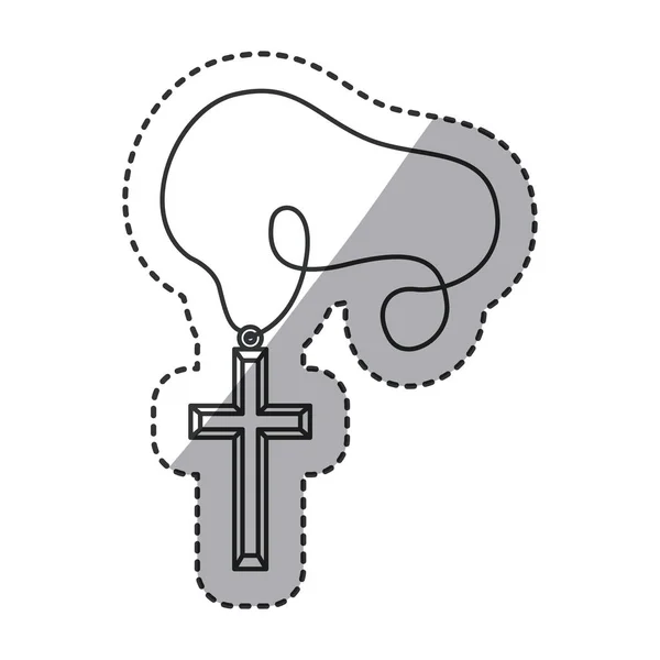 Απομονωμένη θρησκεία σταυρό σχεδιασμό — Διανυσματικό Αρχείο