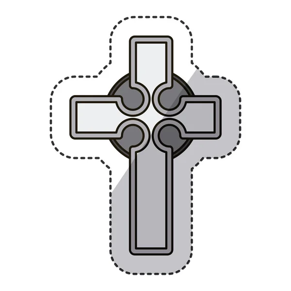 Religião isolada cross design — Vetor de Stock